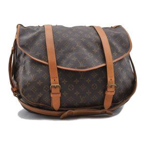 Auth Louis Vuitton Saumur 43 Shoulder #44953L42